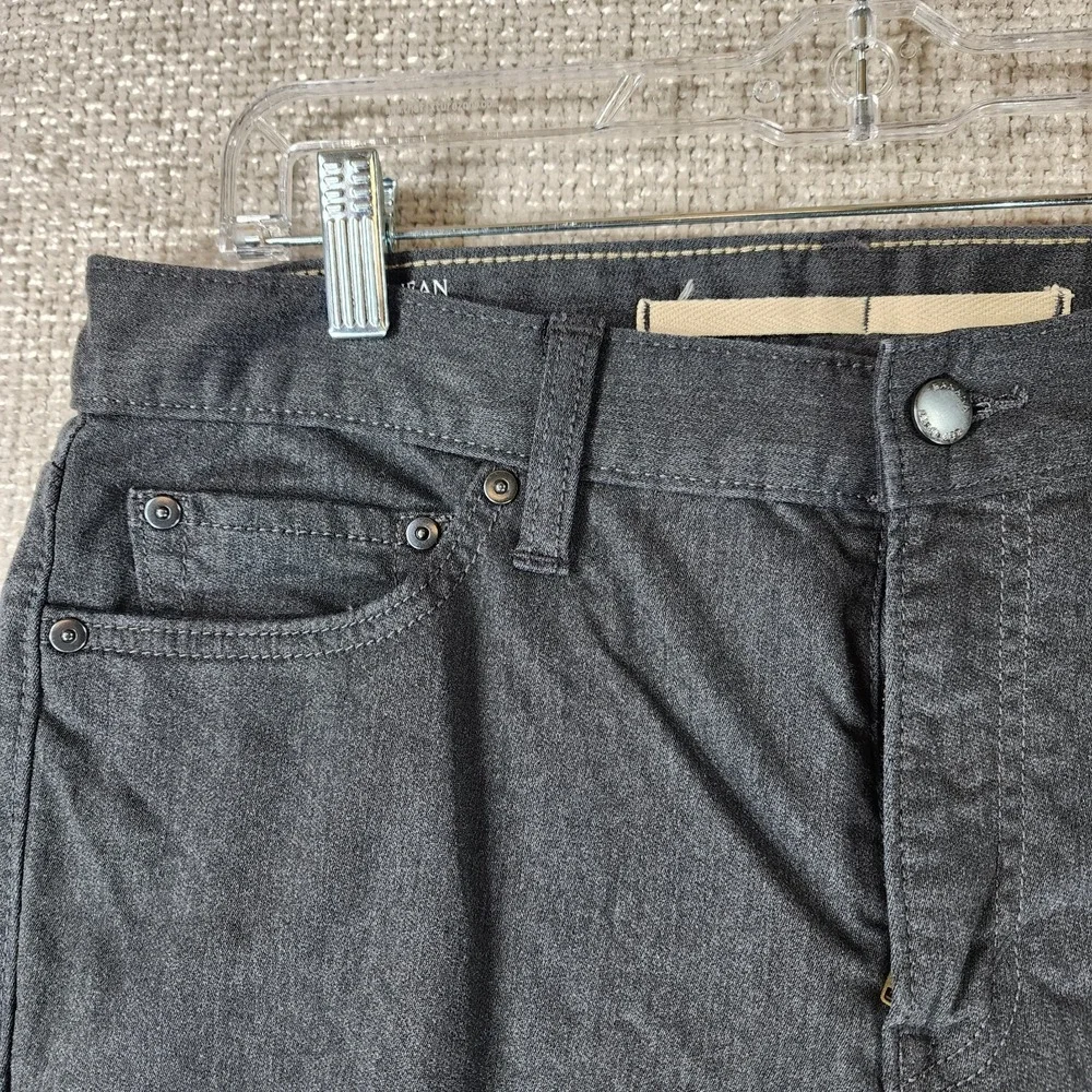 Banana Republic Travel Jean Slim Fit‎ Mens 32 (33x30) Charcoal Gray Stretch EUC